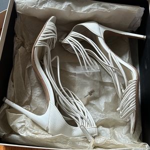 Burberry high heel sandal optic white
